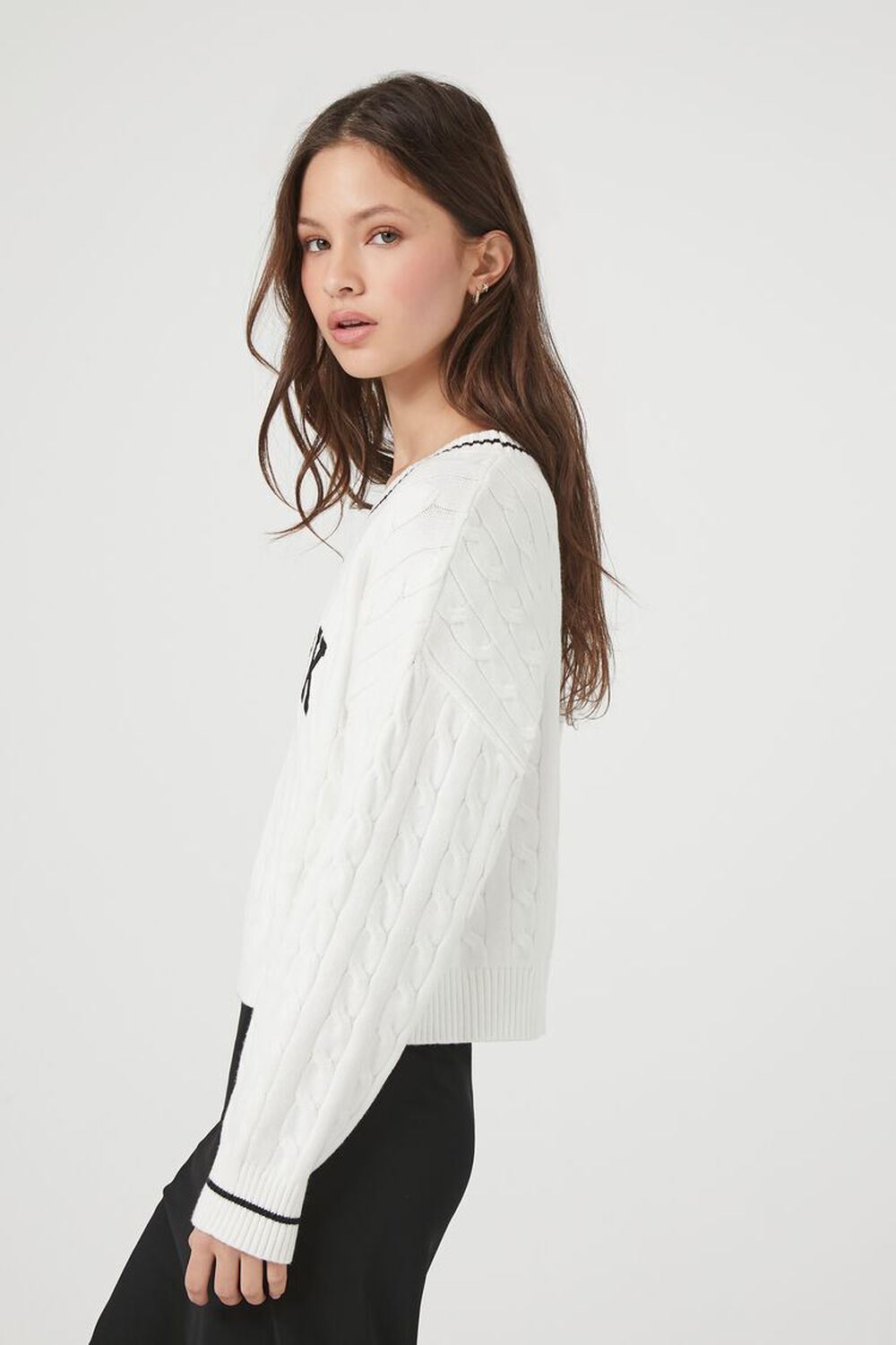 Cropped New York Graphic Sweater